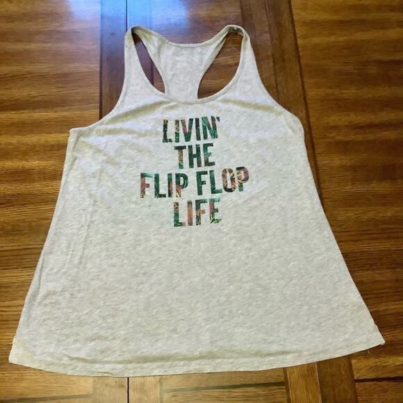Livin’ THE FLIP FLOP LIFE Racerback Muscle Tank - Picture 3 of 8